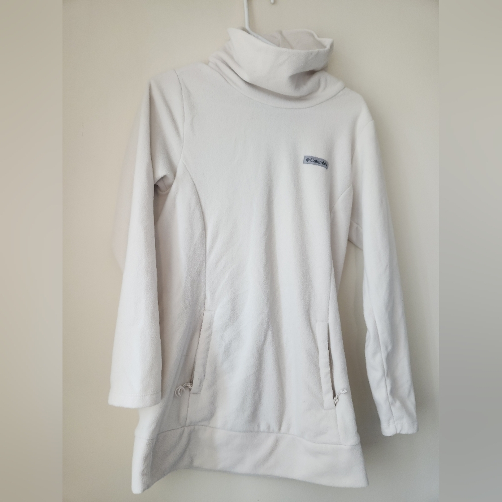 Columbia White Fleece Pullover